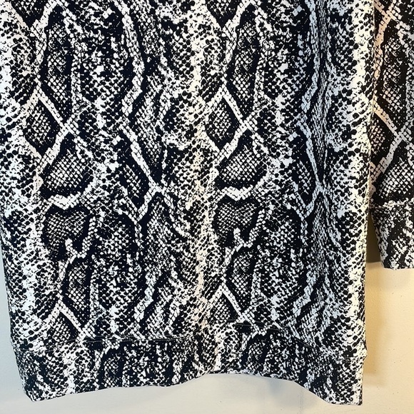 NWT. Culpos x Inc Snake Print Long Sleeve Mini Dress. XXS. - Picture 12 of 12